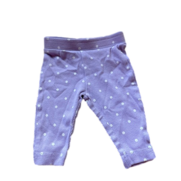 3/$20 George 0-3 month pants purple with white polka dots - Picture 1 of 3